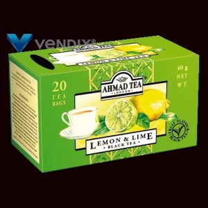 Ahmad Tea London - herbata lemon & lime ekspresowa 20tb papier﻿﻿
