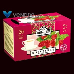 Ahmad Tea London - herbata raspberry ekspresowa 20tb papier